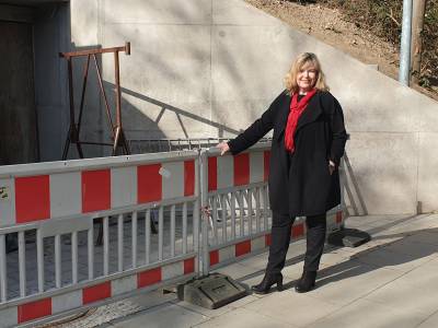 Hier soll in Krze der seit langem geforderte Fahrstuhl zur S-Bahn fertig gestellt werden.