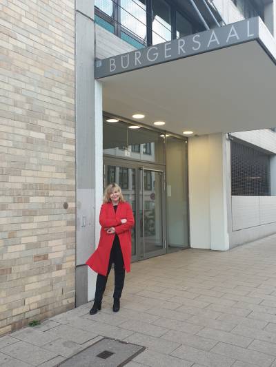 Der Brgersaal in Wandsbek - hier tagen die Bezirksversammlung und die Fachausschsse.